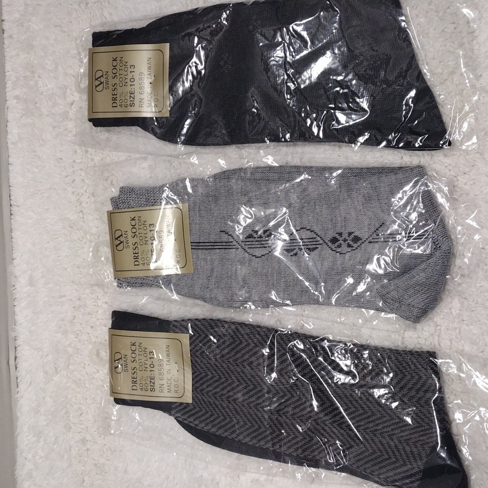 VA Swan Dress Socks Multiple Colors and Patterns 6 Pairs SD#6-6 - Picture 6 of 9